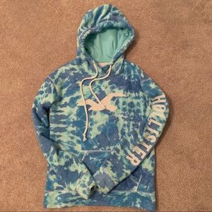 Hollister Tie Dye Blue Hoodie